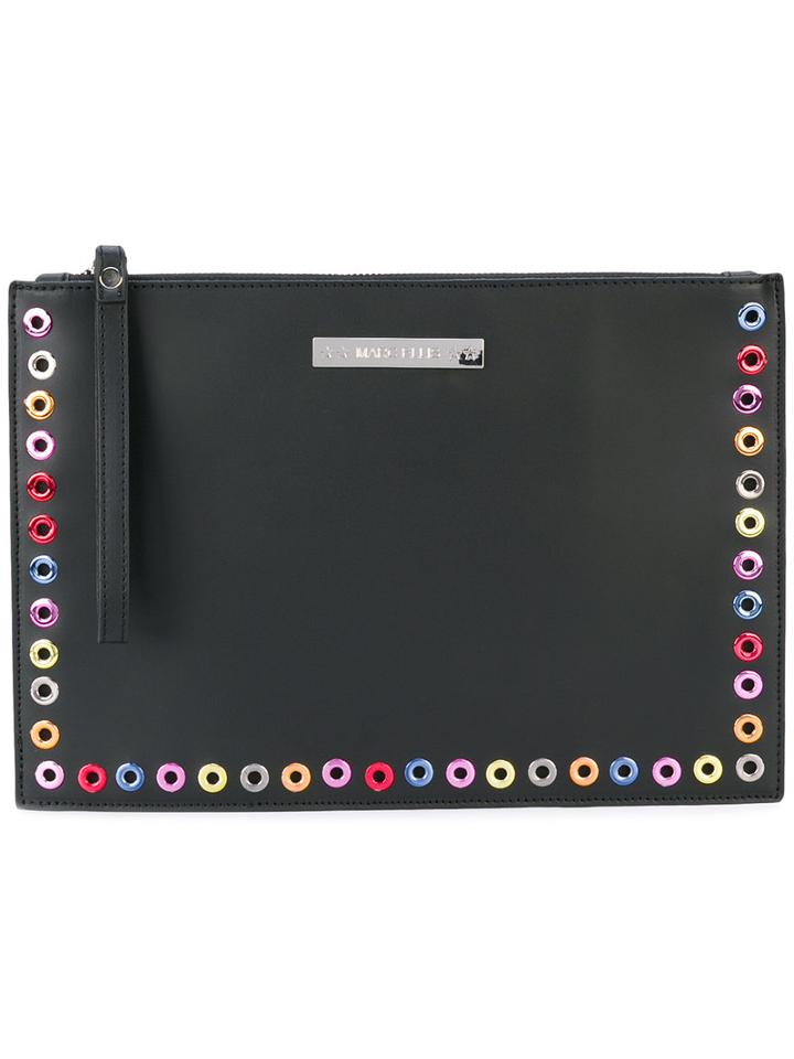Marc Ellis - Mirror Clutch - Women - Leather - One Size, Black, Leather