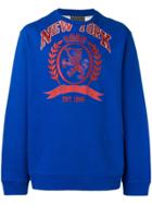 Tommy Hilfiger Contrast Panel Embroidered Sweatshirt - Blue