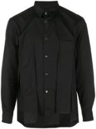 Comme Des Garçons Homme Plus Front Slit Shirt - Black