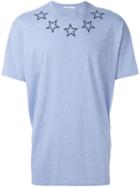 Givenchy Star Print T-shirt, Men's, Size: Xs, Blue, Cotton