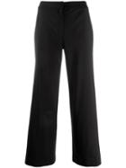 Christian Dior Pre-owned Cropped Wide-leg Trousers - Black