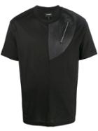 Les Hommes Zipped Pocket T-shirt - Black