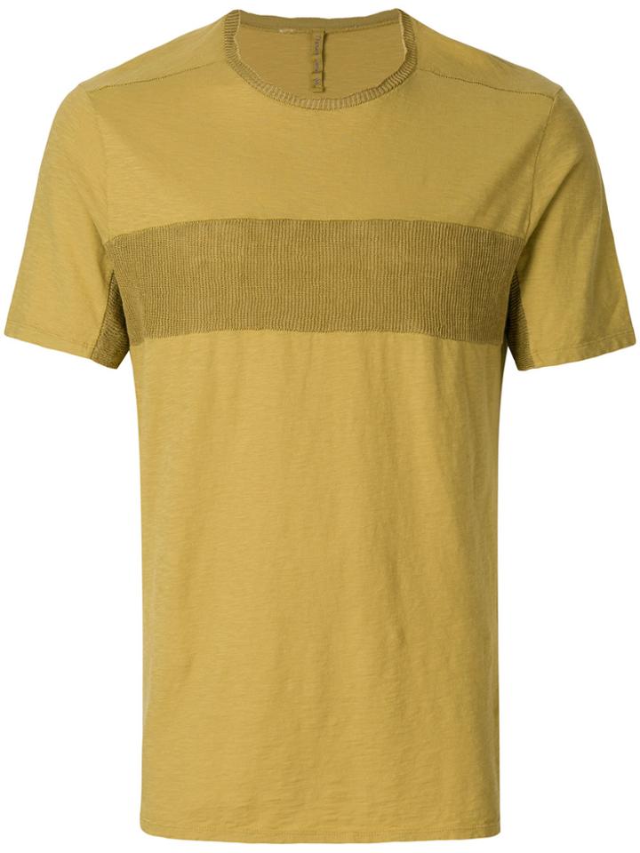 Transit Contrast-panel T-shirt - Yellow & Orange