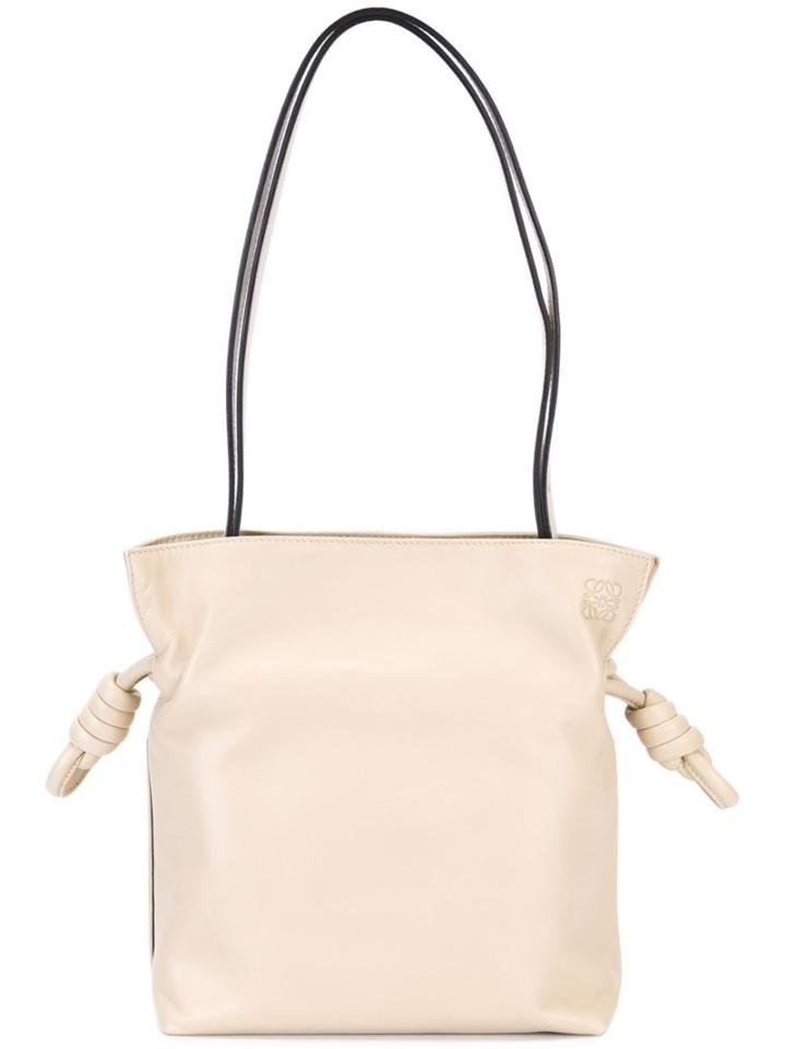 Loewe Flamenco Tote, Women's, Nude/neutrals, Leather