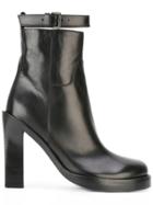 Ann Demeulemeester Platform Ankle Boots - Black