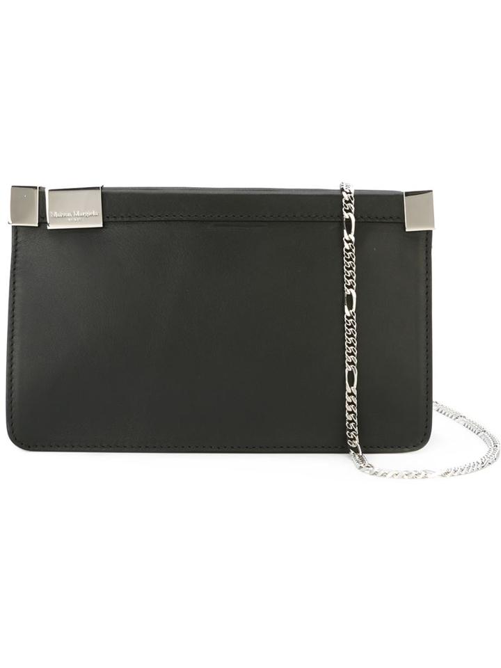 Maison Margiela Minimal Clutch, Women's, Black, Calf Leather