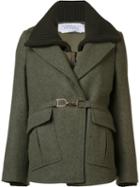 Gabriela Hearst Military Style Peacoat, Women's, Size: 40, Green, Polyester/cupro/cashmere/virgin Wool