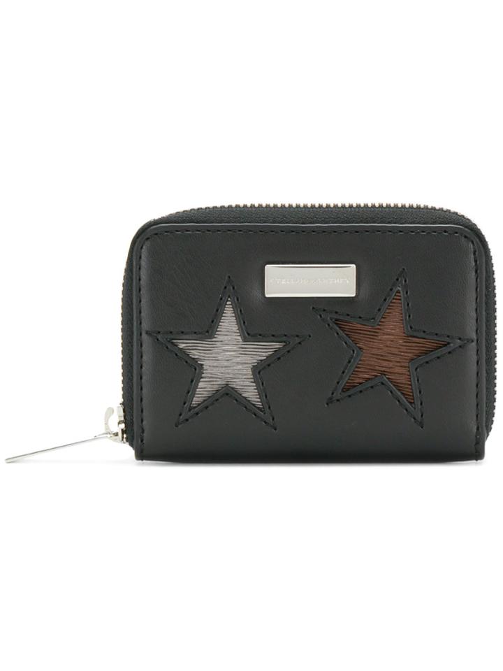 Stella Mccartney Stars Zip Cardholder - Black