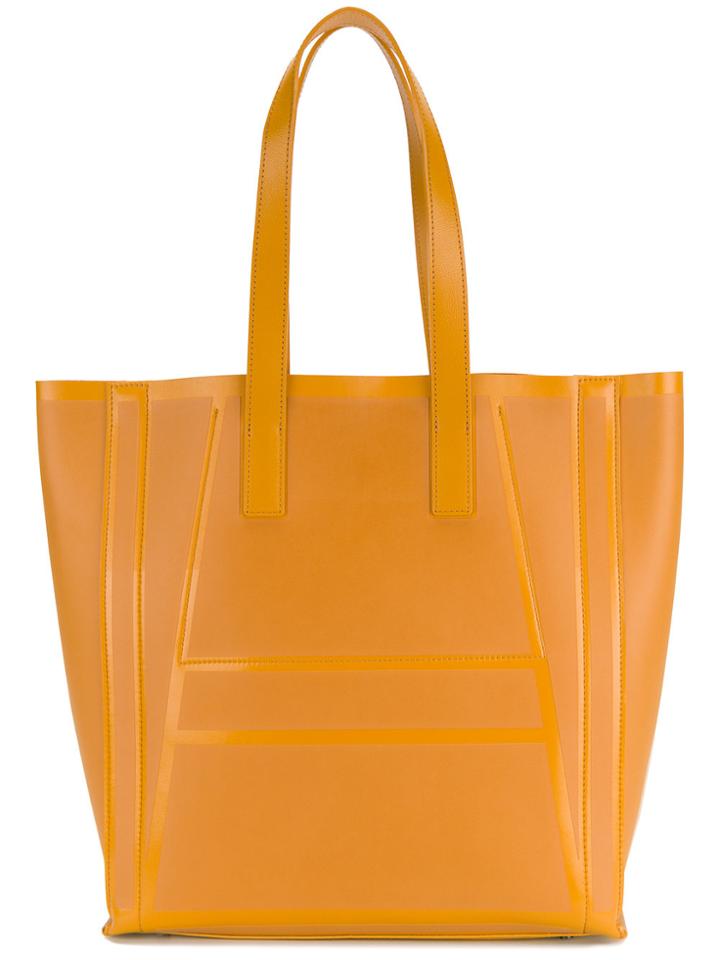 Issey Miyake Structured Tote - Yellow & Orange