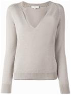 Vanessa Bruno Athé V-neck Knitted Top, Women's, Size: Small, Nude/neutrals, Alpaca