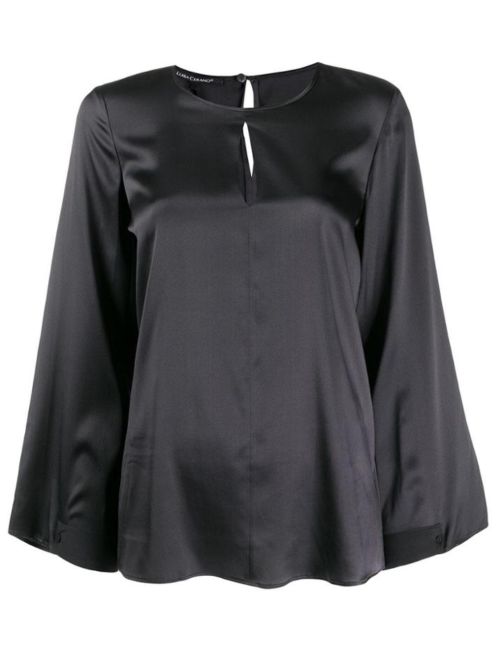 Luisa Cerano Wide Sleeved Blouse - Grey