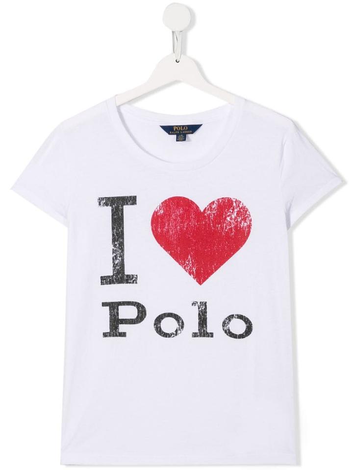 Ralph Lauren Kids Teen I Love Polo T-shirt - White