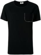 Sonia By Sonia Rykiel Zipped Chest Pocket T-shirt, Women's, Size: 36, Black, Polyester/triacetate