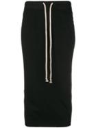 Rick Owens Drkshdw Drawstring-waist Midi Skirt - Black