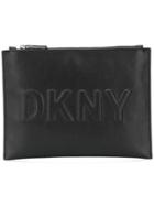 Dkny Embossed Logo Pouch - Black