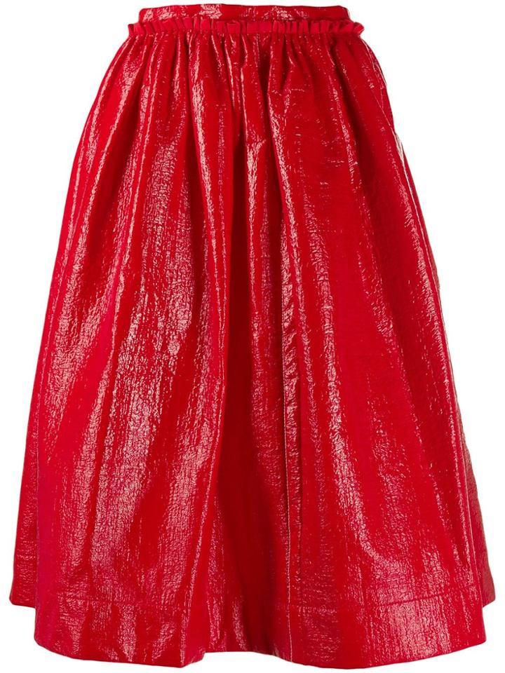 Marni Full Pleated Skirt - 00r60 Raspberry