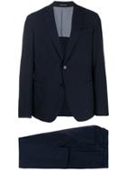 Emporio Armani Checked Two-piece Formal Suit - Blue