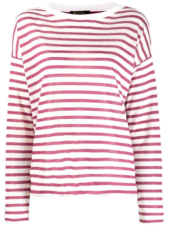 Loro Piana Striped Sweatshirt - Pink