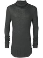 Lost & Found Ria Dunn - Turtleneck Slim-fit Jumper - Men - Angora/polyamide/viscose/wool - M, Grey, Angora/polyamide/viscose/wool