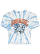 Jordache Cropped Tie-dye T-shirt - Blue