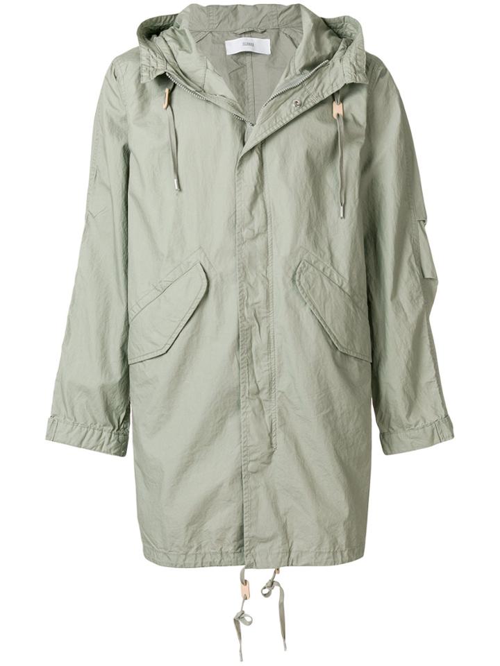 Closed Oversized Parka Coat - Green