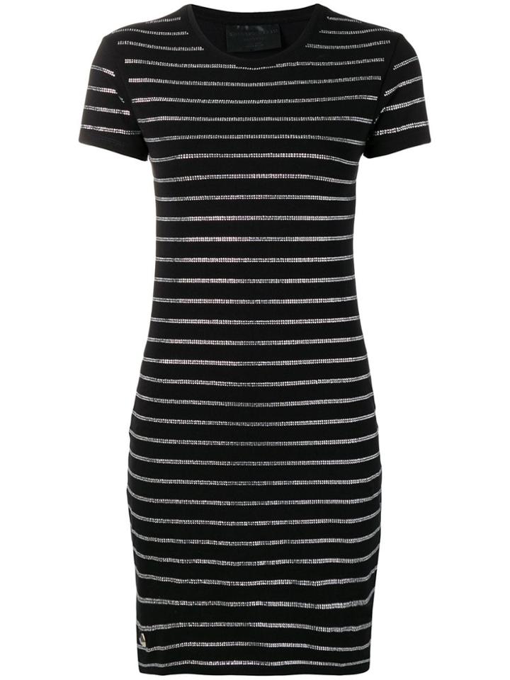 Philipp Plein Crystal Embellished Dress - Black