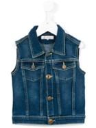 Dondup Kids Denim Waistcoat, Toddler Girl's, Size: 4 Yrs, Blue