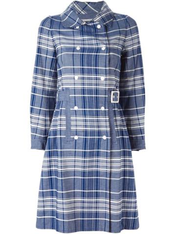 Courreges Vintage Checked Trench Coat