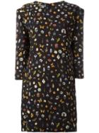 Alexander Mcqueen 'obsession' Print Dress, Women's, Size: 44, Black, Viscose/silk