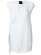 Ilaria Nistri Asymmetric Ruffle Dress - Blue
