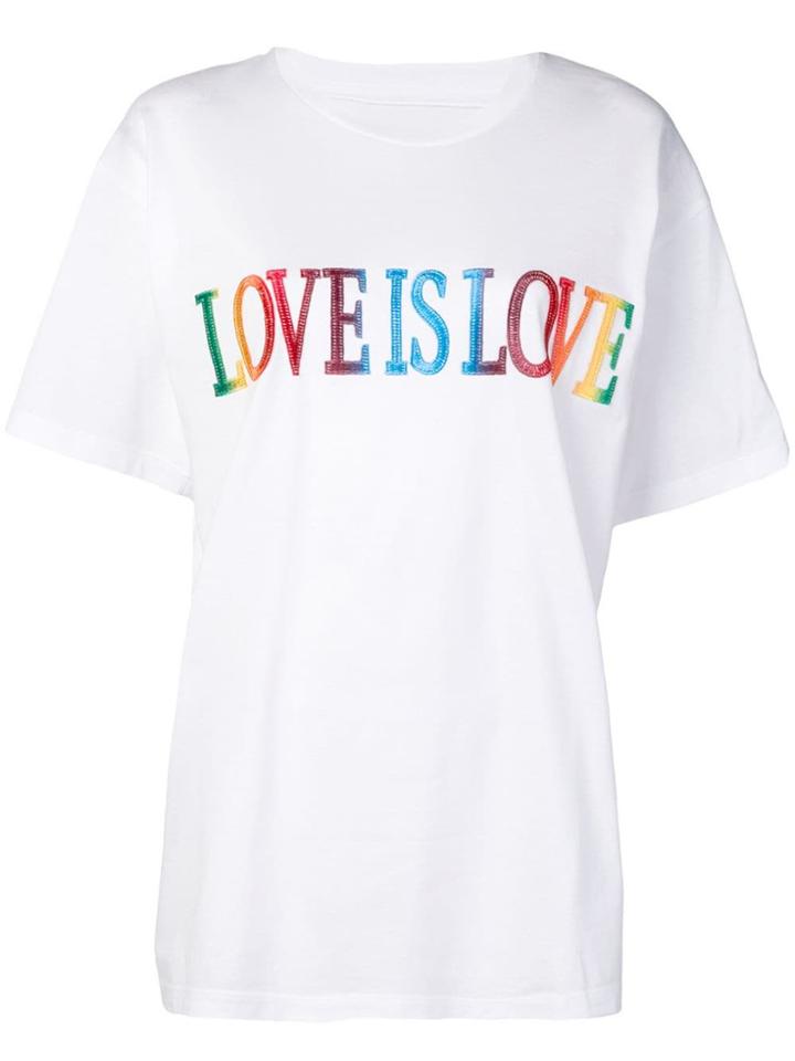 Alberta Ferretti 'love Is Love' T-shirt - White