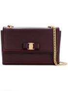Salvatore Ferragamo Square Shaped Shoulder Bag - Red