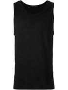 T By Alexander Wang Scoop Neck Tank Top, Men's, Size: Small, Black, Silk/cotton/polyester
