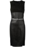 Drome Suede-panelled Dress - 800 Black