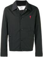 Ami Paris Ami De Coeur Snap Buttoned Jacket - Black