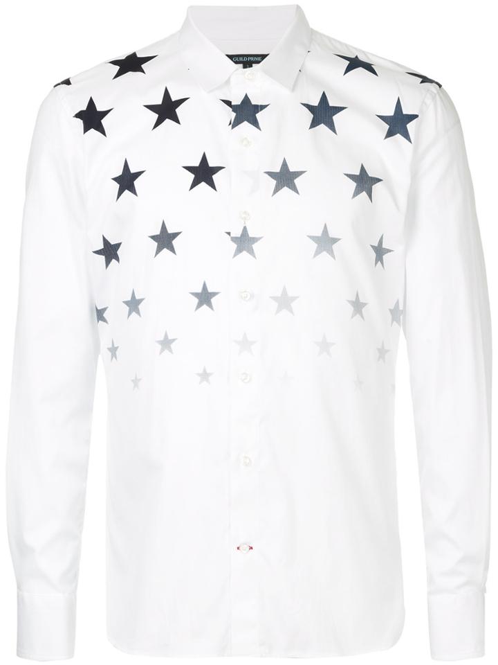 Guild Prime Star Fade Collared Shirt - White