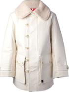 Walter Van Beirendonck Vintage Faux Fur Collar Parka, Men's, Size: L, Nude/neutrals