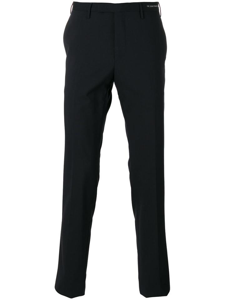 Pt01 Seaming Detail Tailored Trousers, Men's, Size: 46, Blue, Elastodiene/virgin Wool