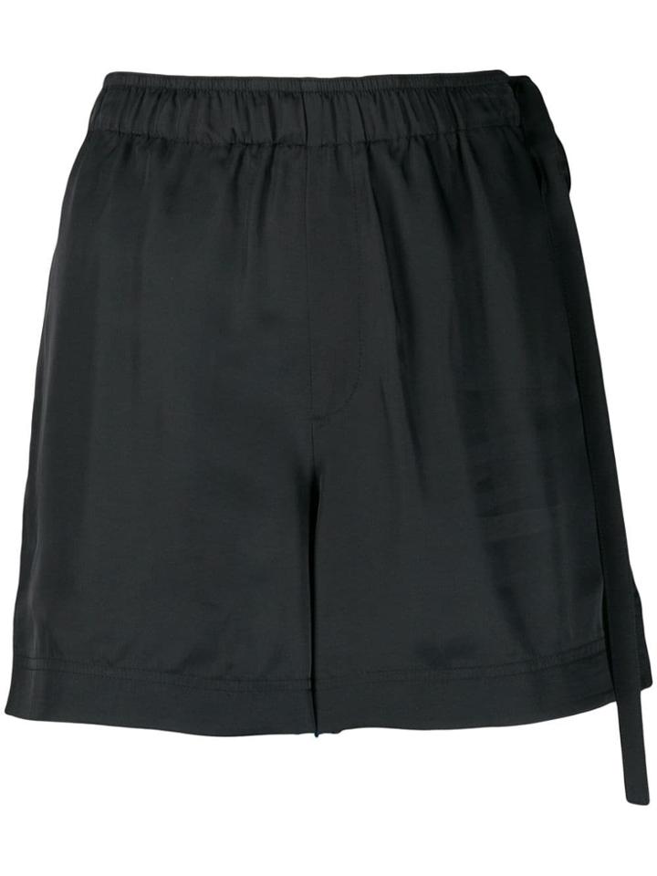 Helmut Lang Short Side Tie Shorts - Black