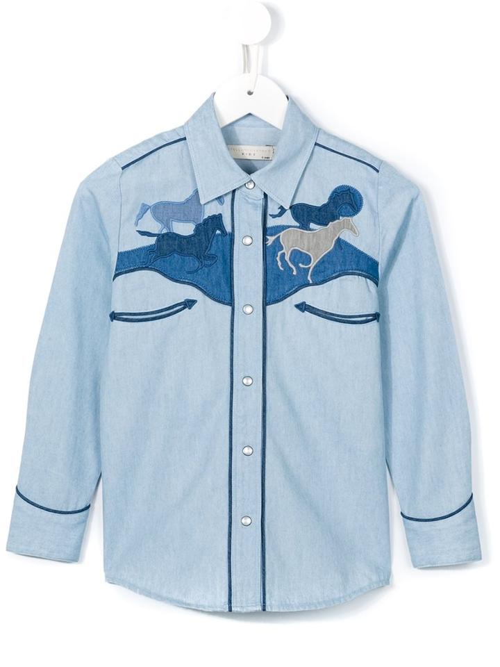 Stella Mccartney Kids 'dallas' Denim Shirt, Girl's, Size: 10 Yrs, Blue