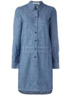 See By Chloé Chambray Shirt Dress, Women's, Size: 40, Blue, Cotton/linen/flax/tencel