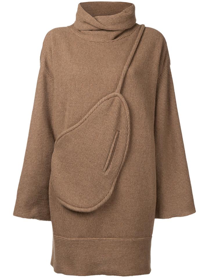 Osakentaro Oversized Jumper - Brown