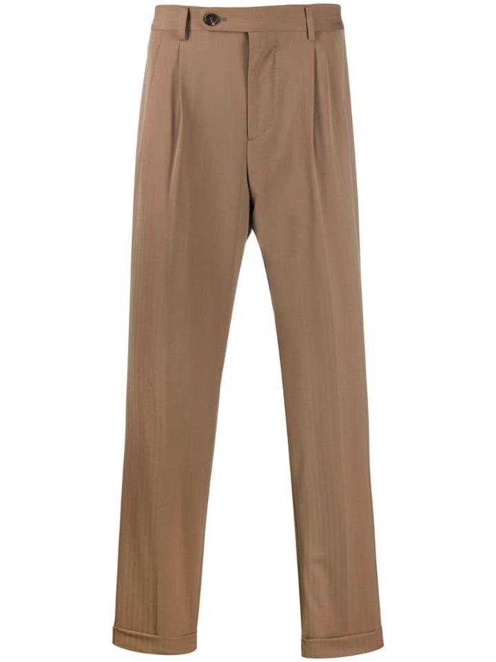 Brunello Cucinelli Drop-crotch Tailored Trousers - Neutrals