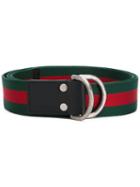 Gucci - D-ring Belt - Men - Leather/canvas - 105, Green, Leather/canvas
