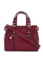 Red Valentino Red(v) Eyelet Detailed Tote