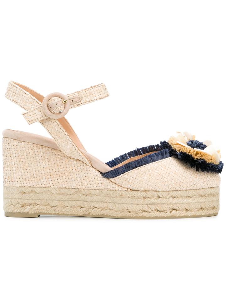 Castañer Wedged Espadrilles - Nude & Neutrals