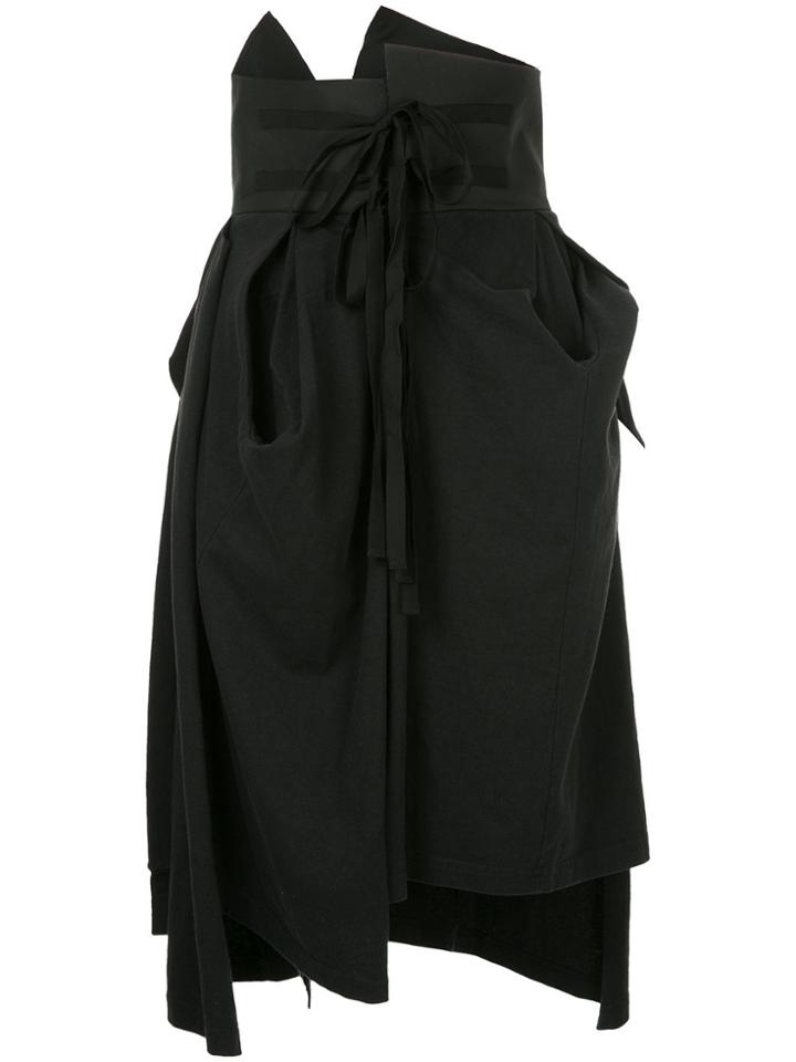Aganovich Gathered And Draped Skirt - Black