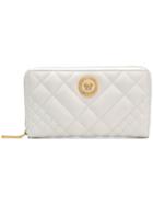 Versace Tribute Quilted Wallet - White