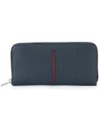 Tod's Contrast Stripe Zip Around Wallet