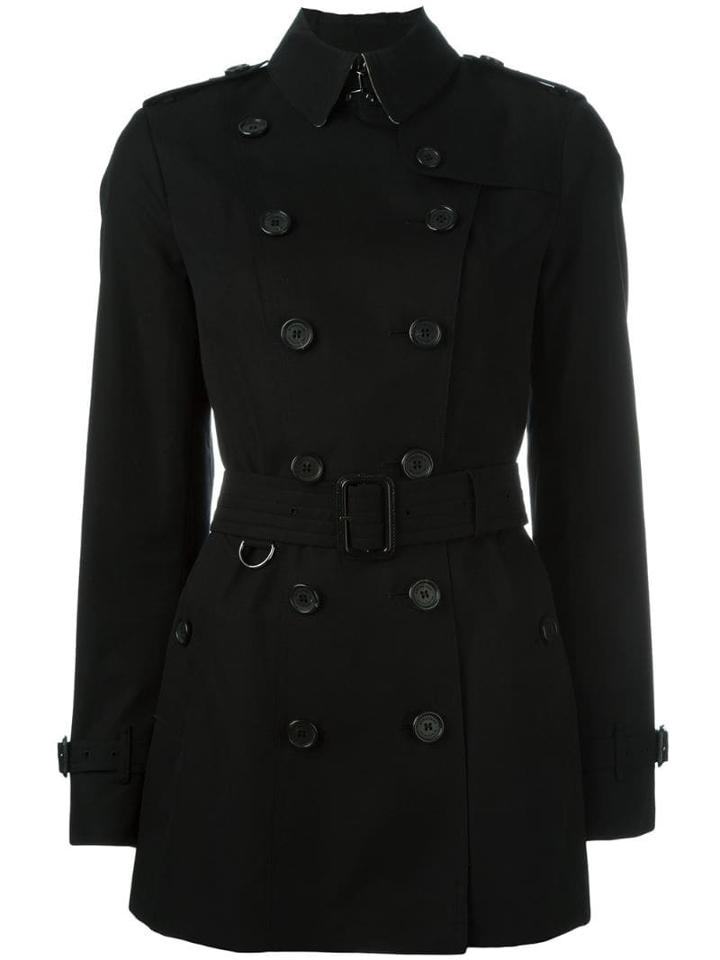 Burberry The Sandringham- Short Trench Coat - Black